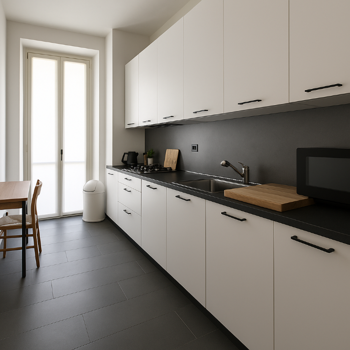 Plan de travail HPL Tunisie effet marbre pour cuisine design et résistante