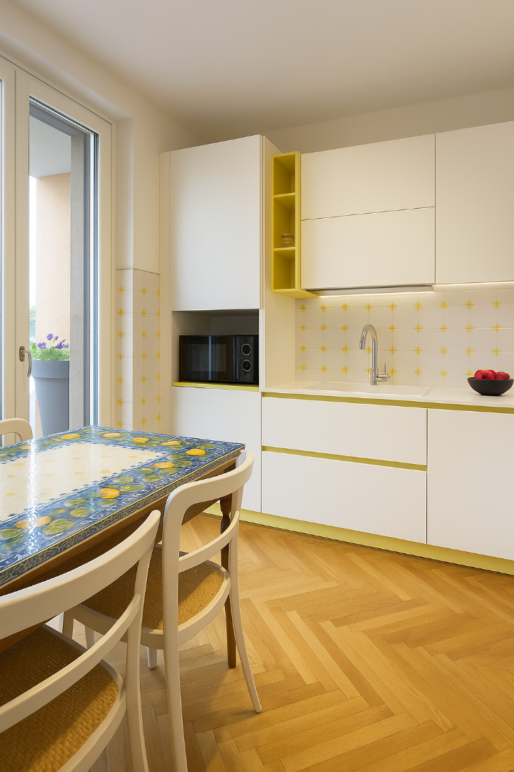 : Crédence moderne en stratifié compact HPL pour cuisine contemporaine Tunisie